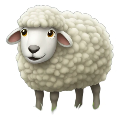 sheep eating grass profile picture sticker