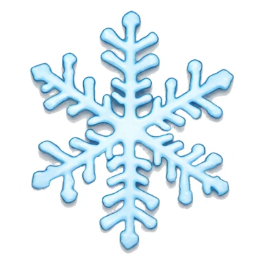 Melting snowflake sticker