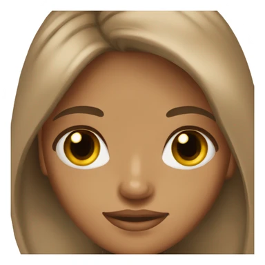 stunning tan girl light brown hair brown eyes sticker