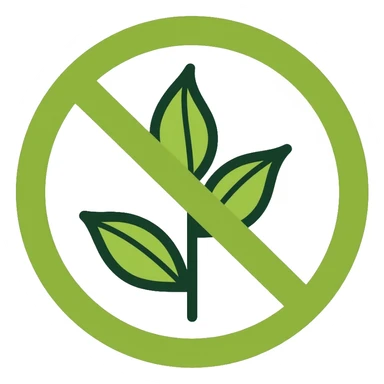 zero waste symbol with leaf sticker
