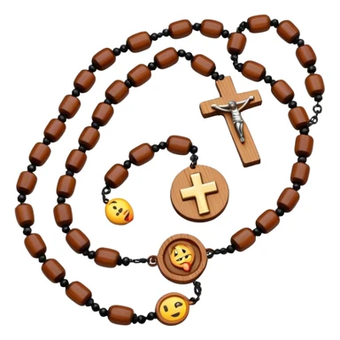 10 bead rosary sticker