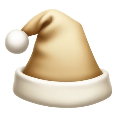 beige Santa Claus hat sticker