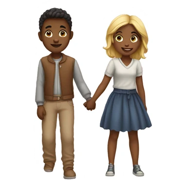 boy and girl in love  sticker