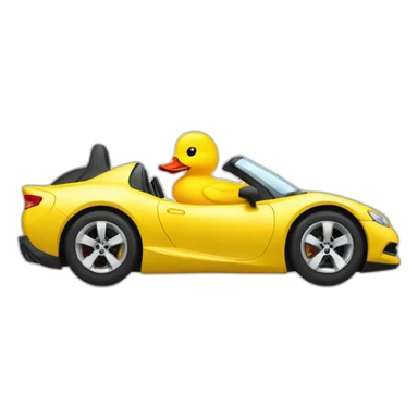 fit body yellow duck driving car sticker