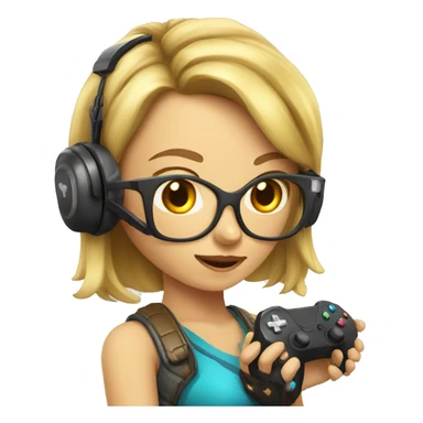 lady gamer wth sticker