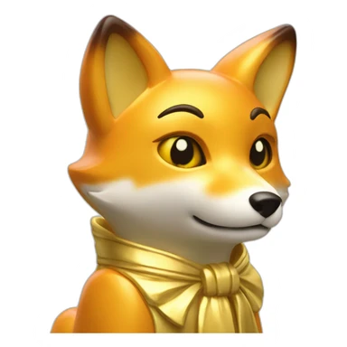 gummy fox gold 2 sticker