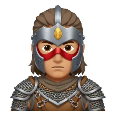 warrior with full mask sticker