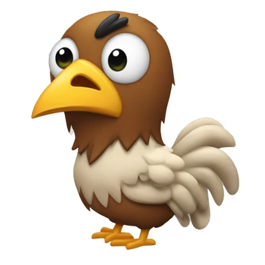 Gallina con guantes de Box sticker