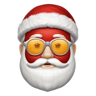 santa claus with shades sticker