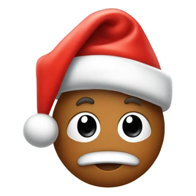 Poopy with Santa hat sticker