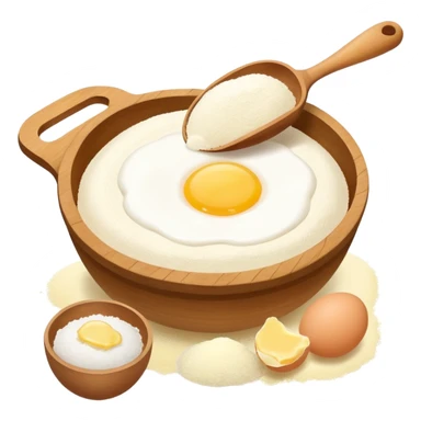 baking ingredients before preparation sticker