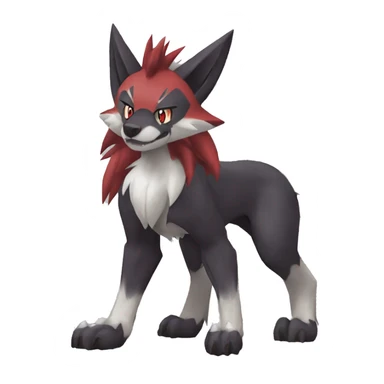  Incineroar Zoroark Lycanroc Nickit Fakemon sticker