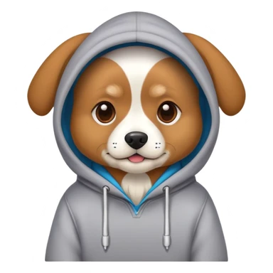 Dog wear hoodie  sticker