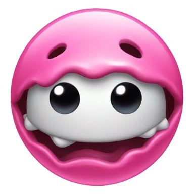 Pink slimey ball sticker