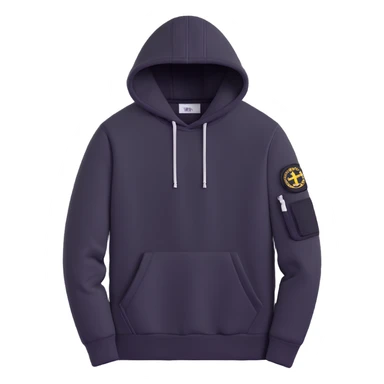 Stone Island hoodie with arm patch sticker