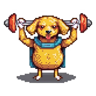 hotdog lifting weights sticker