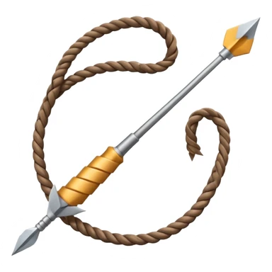 Rope Dart – Long rope with metal dart tied at the end. sticker