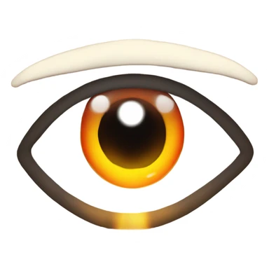 Heat with eyes  sticker