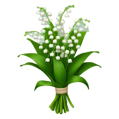 bouquet of lily of the valley sticker