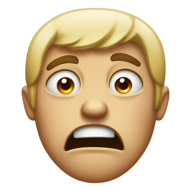 Angry crying face  sticker