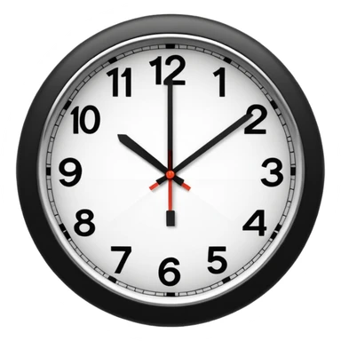 make Clock without numbers  sticker