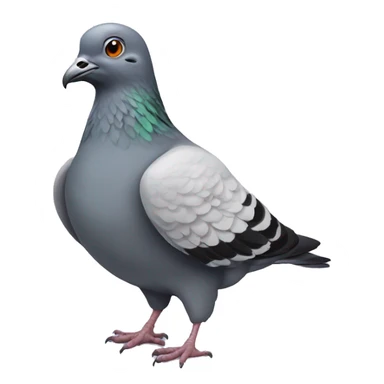very sick pigeon sticker