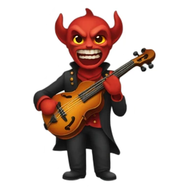 Diable contrebasse sticker