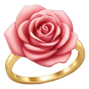 Rose engagement ring sticker