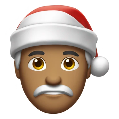 spartan male wearing santa hat sticker