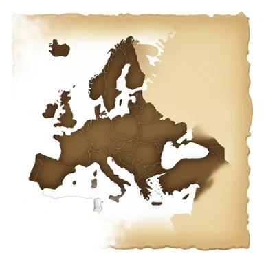 Map of Europe sticker