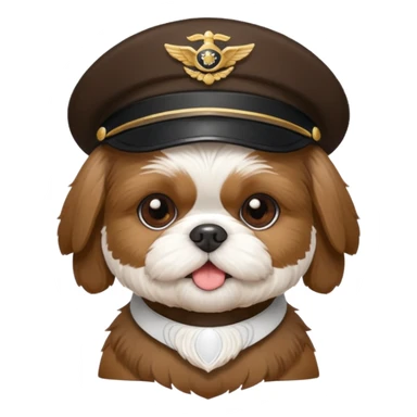 cățel shihtzu pilot sticker