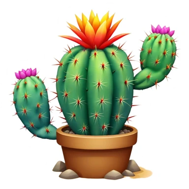 Rainbow cactus  sticker