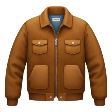 Corduroy patterned jacket with ridges sticker