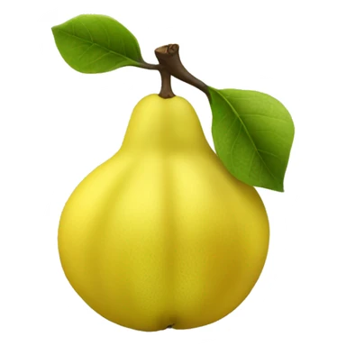 Quince fruit sticker