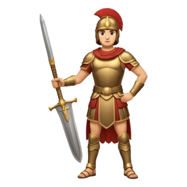 soldado cartaginés en cuerpo entero sticker