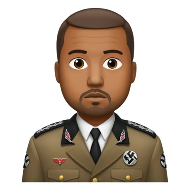 Kanye nazi sticker