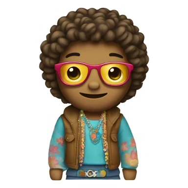 hippie hello kitty sticker