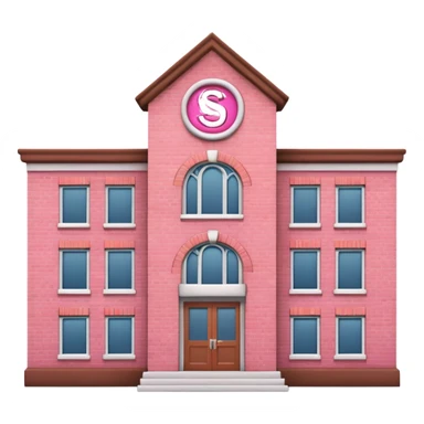 pink school with the word school sticker