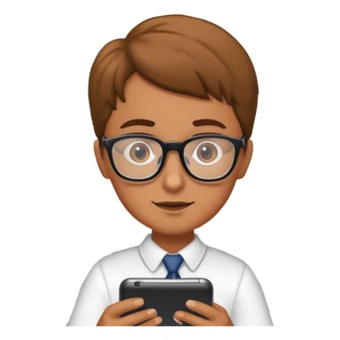 Me in class on my phone  sticker