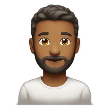 Boy with a light beard and tilak on forehead  sticker