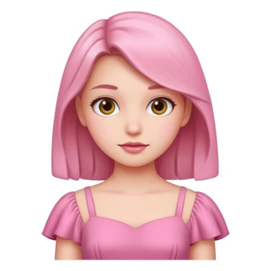pink dress girl sticker