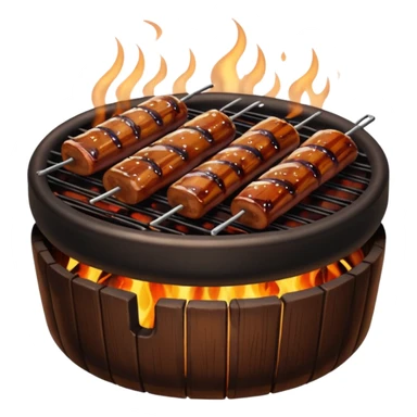 smoked barbeque sticker