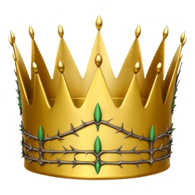harlf crown of thorns and half king crown sticker