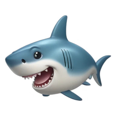 Cute Shark laughing sticker