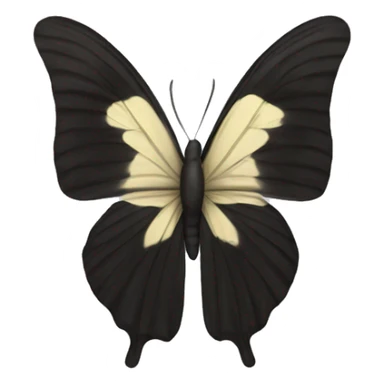 Borboleta preta sticker