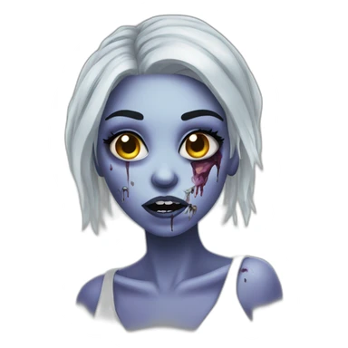 girl zombie glamor sticker