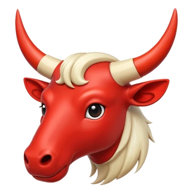 Red Horns sticker