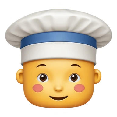 no person just a cooking hat icon sticker