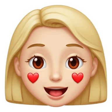 someone who is very happy with heart eyes and saliva drooling from his mouth sticker