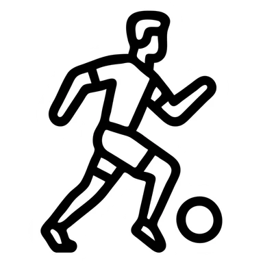 Cristiano Ronaldo modern icon capturing dynamic movement energy abstracted but recognizable clean minimal sticker